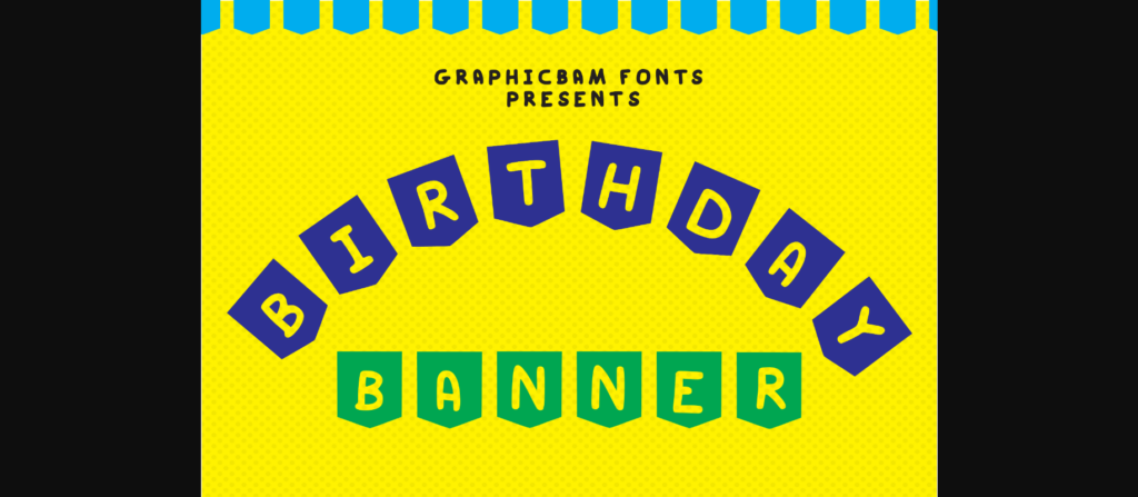 Birthday Banner Font Poster 3