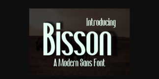 Bisson Font Poster 1