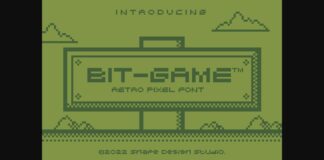 Bit Game Font Poster 1