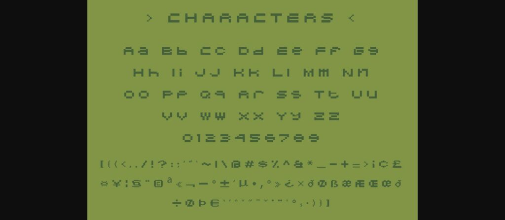 Bit Game Font Poster 4