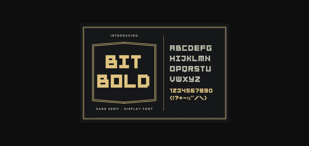 BitBold Font Poster 1