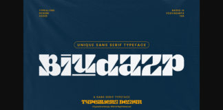 Biudazp Font Poster 1