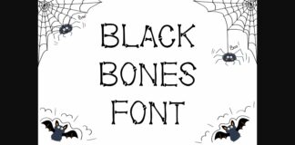 Black Bones Font Poster 1