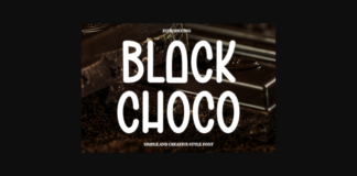 Black Choco Font Poster 1