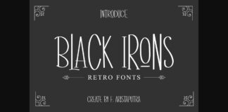 Black Irons Font Poster 1