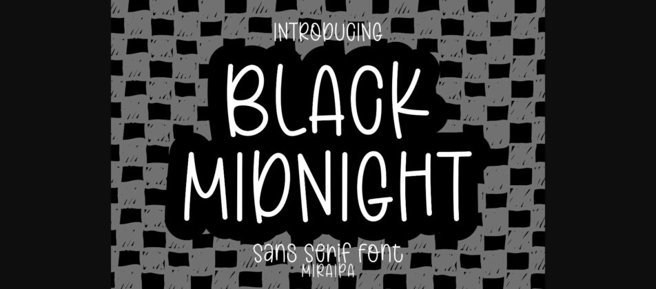 Black Midnight Font Poster 1