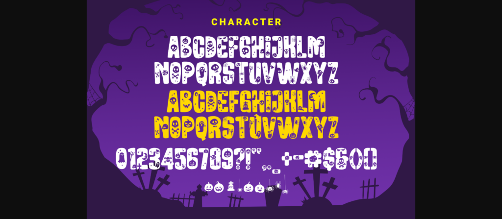 Black Monster Font Poster 4