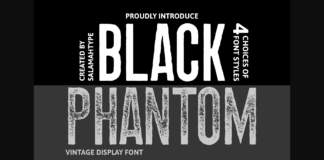 Black Phantom Font Poster 1