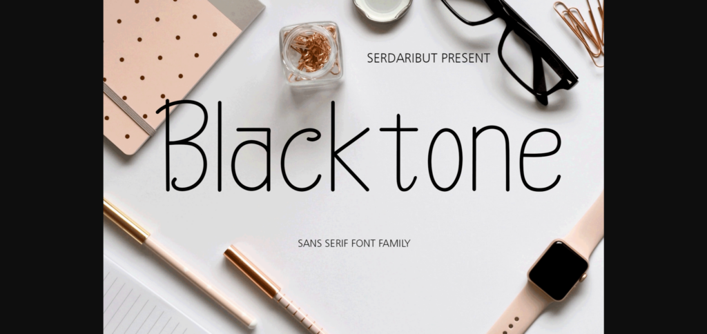 Black Tone Font Poster 1