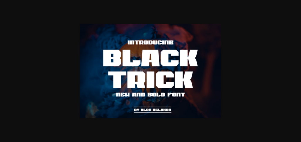 Black Trick Font Poster 3