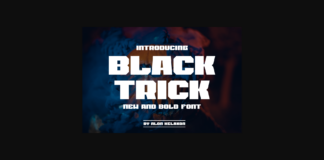 Black Trick Font Poster 1