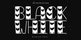 Black White Font Poster 1