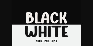 Black White Font Poster 1