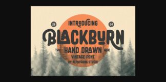 Blackburn Font Poster 1