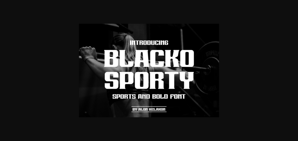 Blacko Sporty Font Poster 3