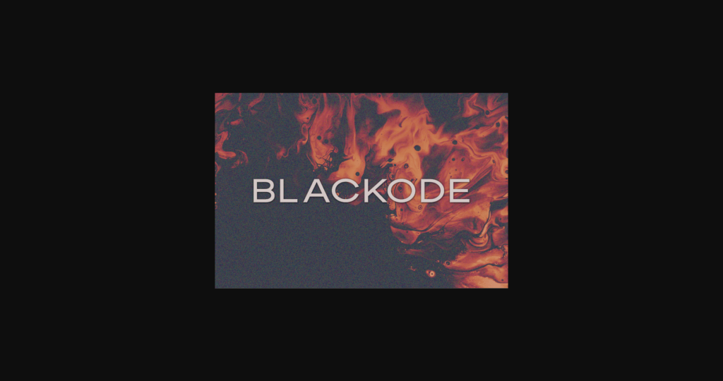 Blackode Font Poster 1