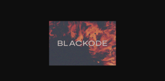 Blackode Font Poster 1