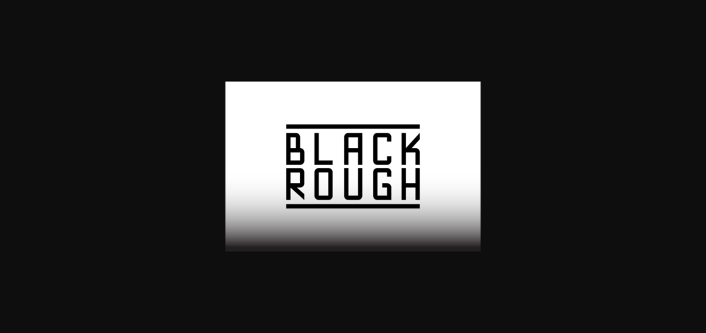 Blackrough Font Poster 3