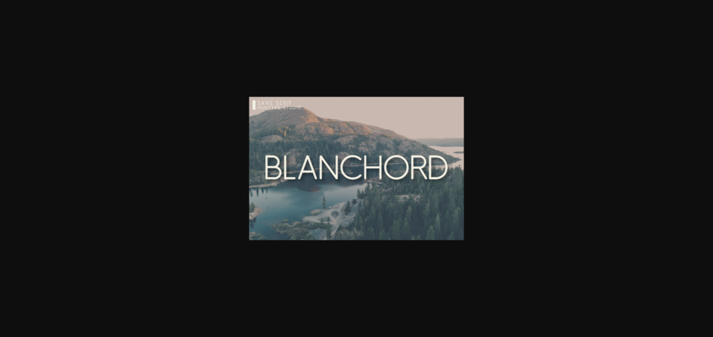 Blanchord Font Poster 1