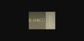 Blankco Extra Light Font Poster 1