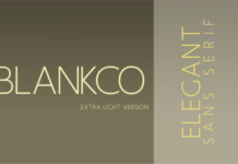 Blankco Extra Light Font