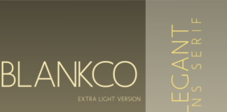 Blankco Extra Light Font