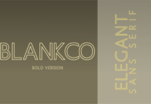 Blankco Outline Bold Font