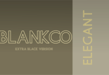 Blankco Outline Extra Black Font