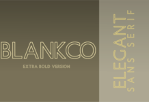 Blankco Outline Extra Bold Font