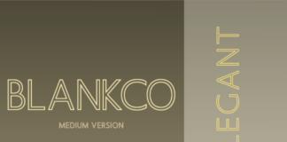 Blankco Outline Medium Font