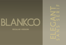 Blankco Outline Regular Font