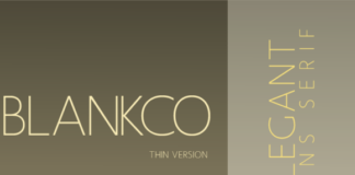 Blankco Thin Font