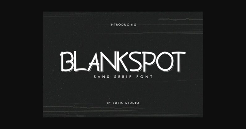 Blankspot Font Poster 1