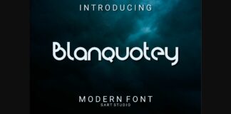 Blanquotey Font Poster 1