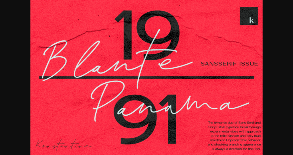 Blante Panama Font Poster 11