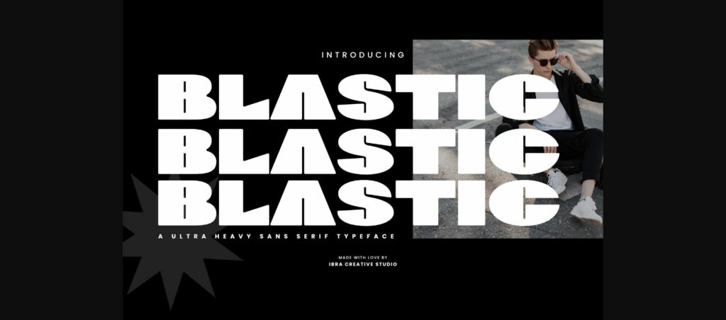 Blastic Font Poster 1