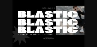 Blastic Font Poster 1