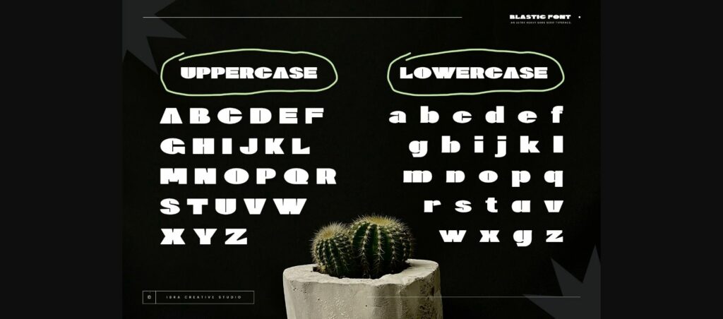 Blastic Font Poster 5