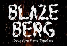 Blazeberg Font Poster 1