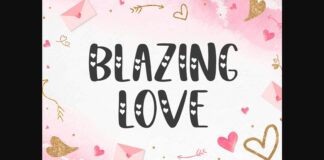 Blazing Love Font Poster 1