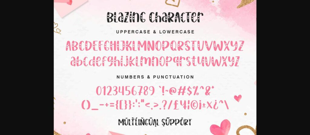 Blazing Love Font Poster 8