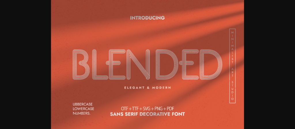 Blended Font Poster 1