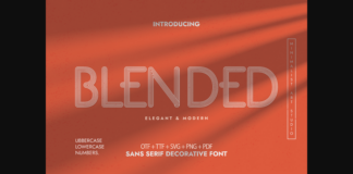 Blended Font Poster 1