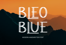 BleoBlue Font