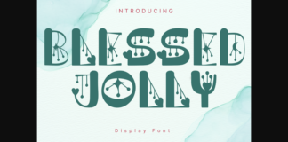 Blessed Jolly Font Poster 1