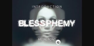 Blessphemy Font Poster 1