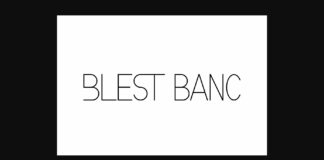 Blest Banc Font Poster 1