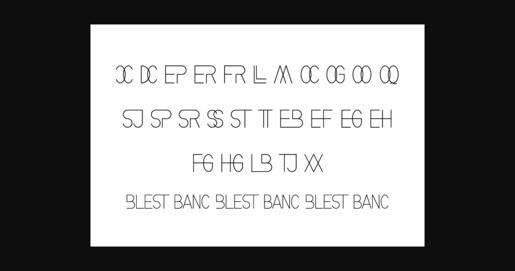 Blest Banc Font Poster 9