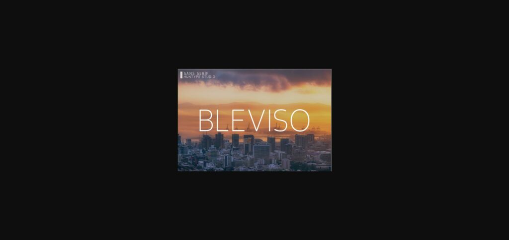 Bleviso Font Poster 3