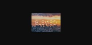 Bleviso Font Poster 1